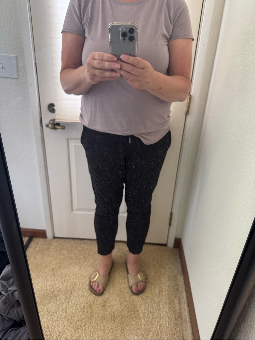 Women's Lululemon, “In the fly” ankle pants.  Black size 10